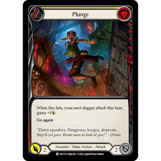 Image for Plunge (Yellow) (OUT152) (OUT) - Flesh and Blood TCG