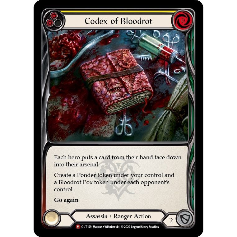 Image for Codex of Bloodrot (OUT159) (OUT) - Flesh and Blood TCG