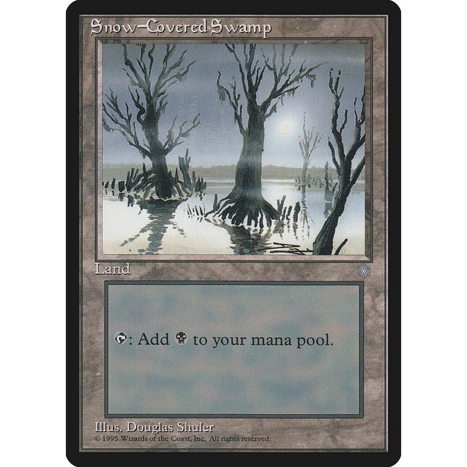 Image for Snow-Covered Swamp (351) (ICE) - Magic: The Gathering