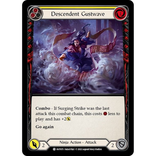 Image for Descendent Gustwave (Yellow) (OUT075) (OUT) - Flesh and Blood TCG