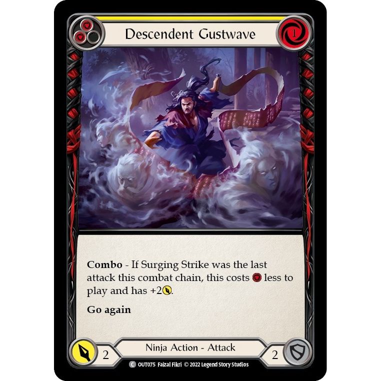 Image for Descendent Gustwave (Yellow) (OUT075) (OUT) - Flesh and Blood TCG