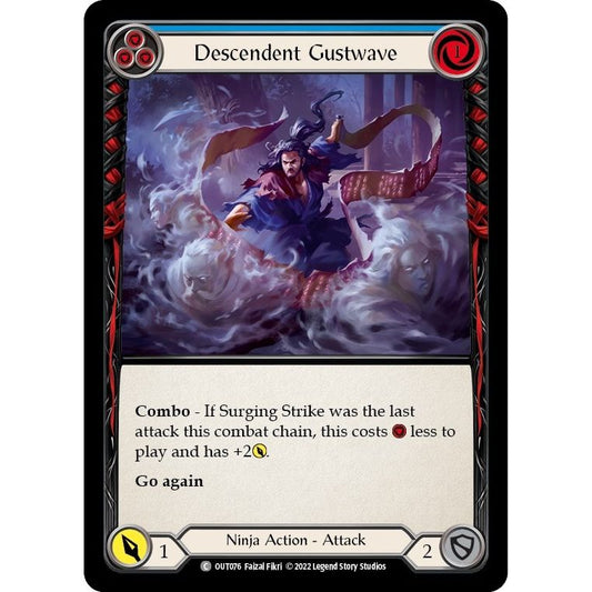 Image for Descendent Gustwave (Blue) (OUT076) (OUT) - Flesh and Blood TCG