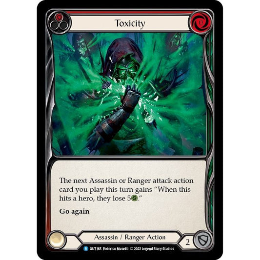 Image for Toxicity (Red) (OUT165) (OUT) - Flesh and Blood TCG