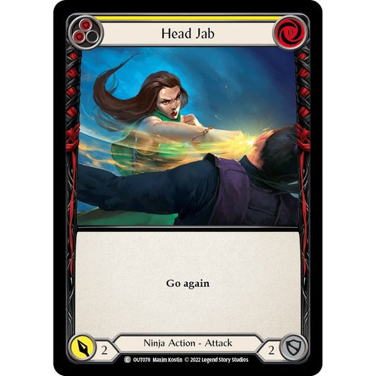 Image for Head Jab (Yellow) (OUT078) (OUT) - Flesh and Blood TCG