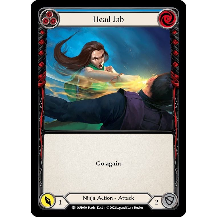 Image for Head Jab (Blue) (OUT079) (OUT) - Flesh and Blood TCG