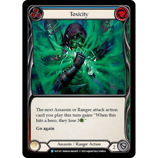 Image for Toxicity (Blue) (OUT167) (OUT) - Flesh and Blood TCG