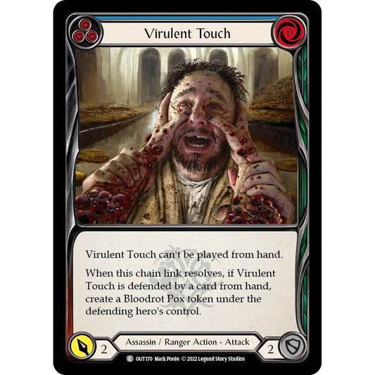 Image for Virulent Touch (Blue) (OUT170) (OUT) - Flesh and Blood TCG
