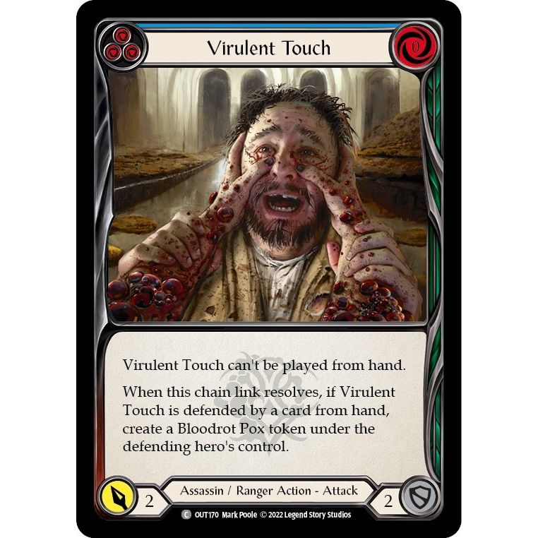Image for Virulent Touch (Blue) (OUT170) (OUT) - Flesh and Blood TCG