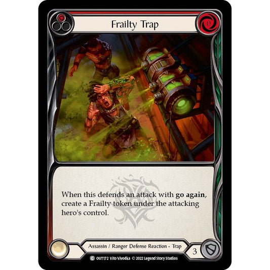 Image for Frailty Trap (Red) (OUT172) (OUT) - Flesh and Blood TCG