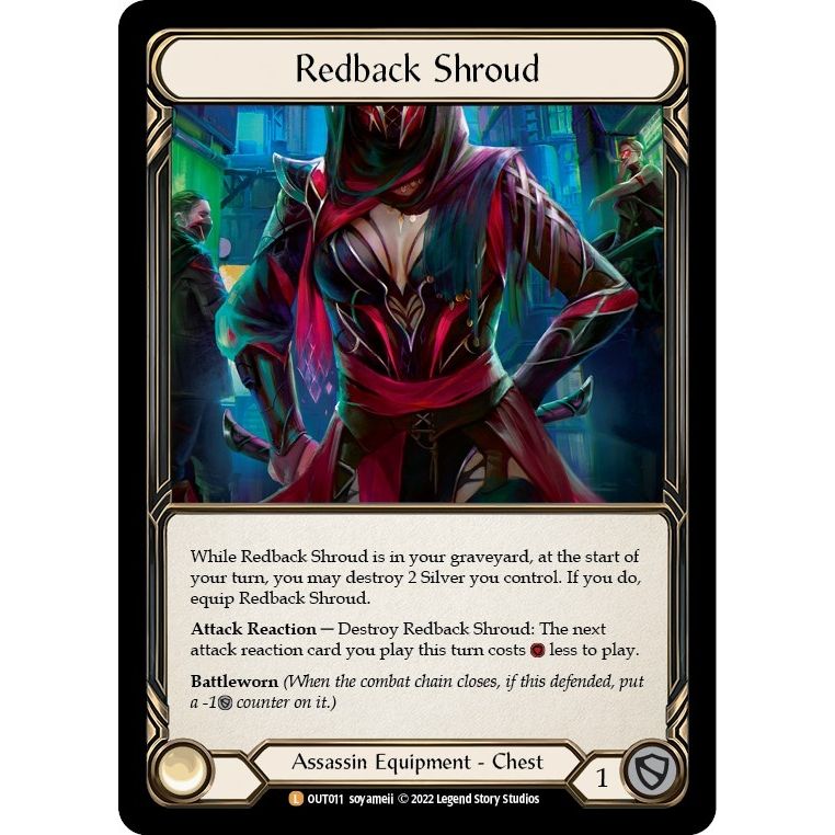 Image for Redback Shroud (OUT011) (OUT) - Flesh and Blood TCG