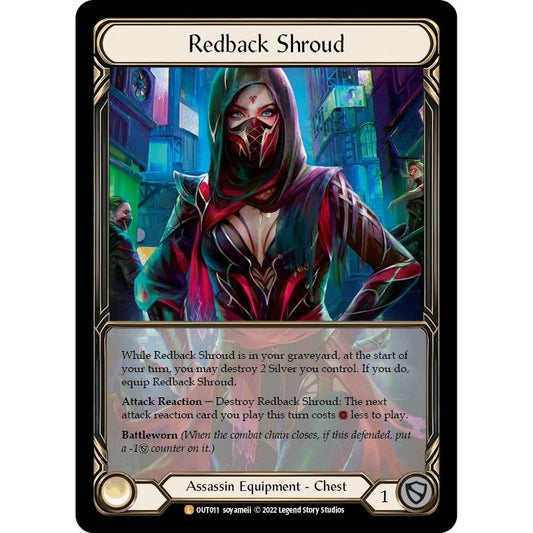 Image for Redback Shroud (Extended Art) (OUT011) (OUT) - Flesh and Blood TCG
