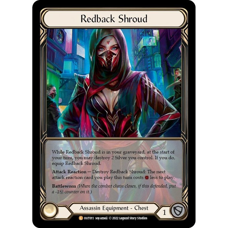 Image for Redback Shroud (Extended Art) (OUT011) (OUT) - Flesh and Blood TCG