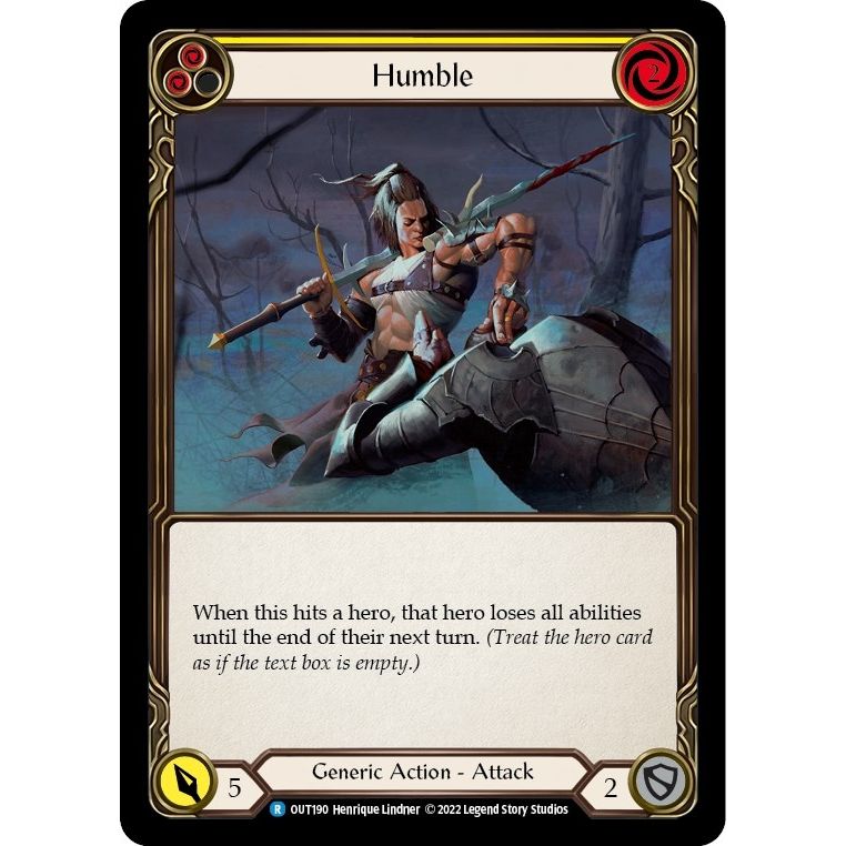 Image for Humble (Yellow) (OUT190) (OUT) - Flesh and Blood TCG