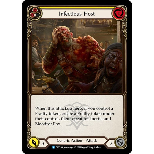 Image for Infectious Host (Yellow) (OUT193) (OUT) - Flesh and Blood TCG