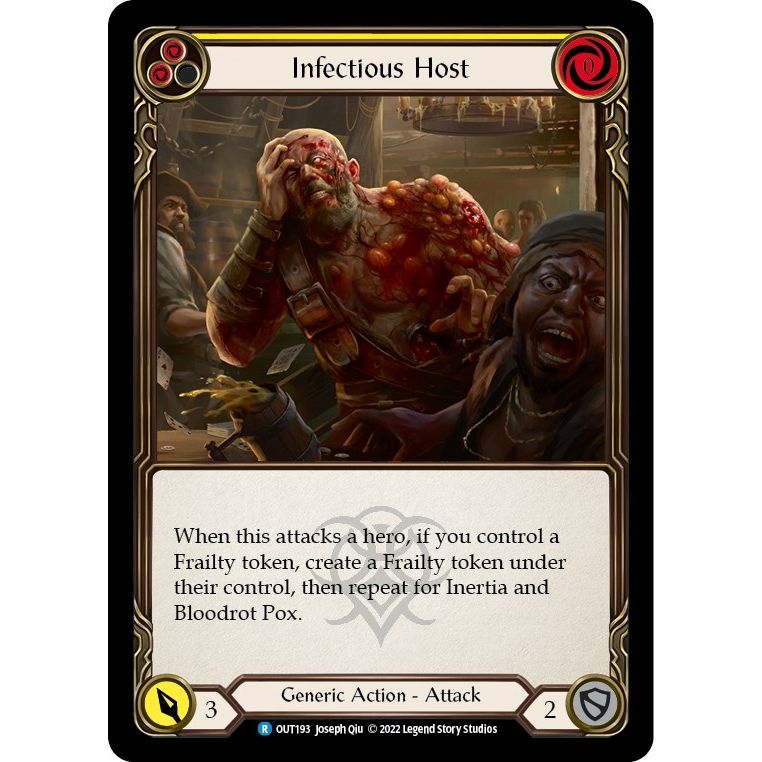 Image for Infectious Host (Yellow) (OUT193) (OUT) - Flesh and Blood TCG