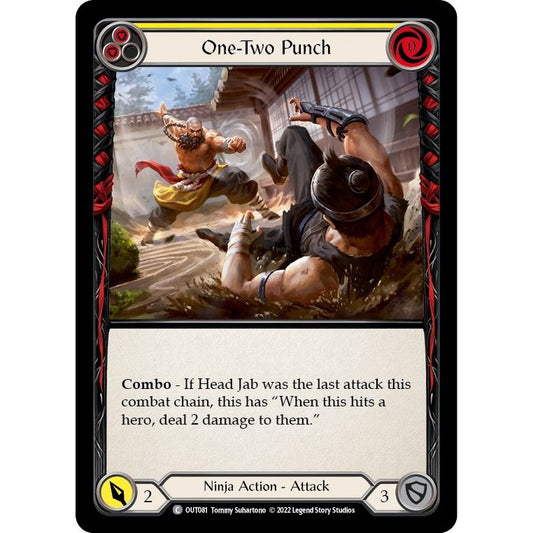 Image for One-Two Punch (Yellow) (OUT081) (OUT) - Flesh and Blood TCG