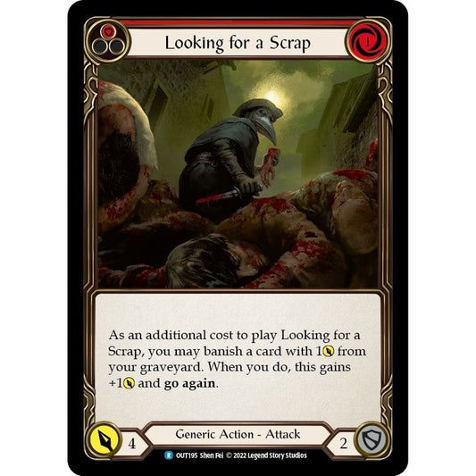 Image for Looking for a Scrap (Red) (OUT195) (OUT) - Flesh and Blood TCG