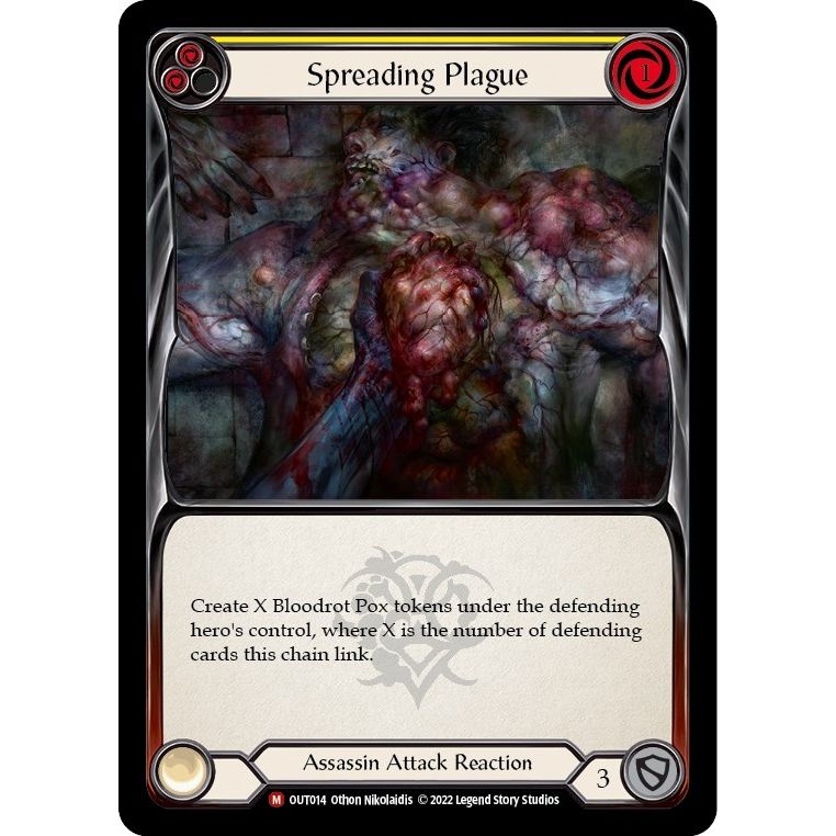 Image for Spreading Plague (OUT014) (OUT) - Flesh and Blood TCG