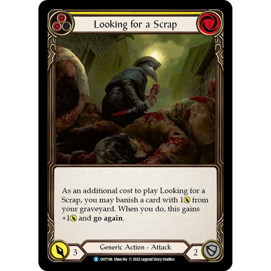Image for Looking for a Scrap (Yellow) (OUT196) (OUT) - Flesh and Blood TCG