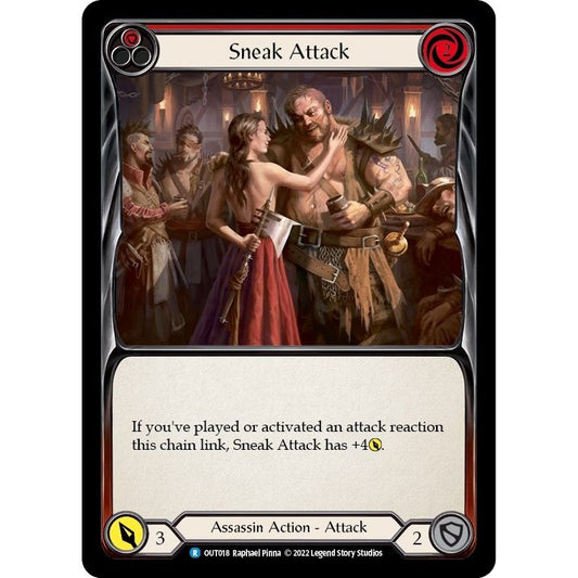 Image for Sneak Attack (Red) (OUT018) (OUT) - Flesh and Blood TCG
