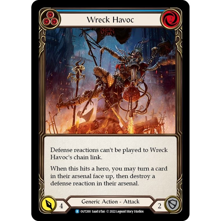 Image for Wreck Havoc (Blue) (OUT200) (OUT) - Flesh and Blood TCG
