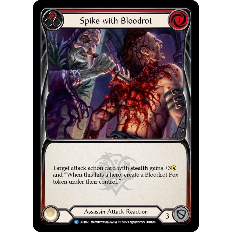 Image for Spike with Bloodrot (Red) (OUT021) (OUT) - Flesh and Blood TCG