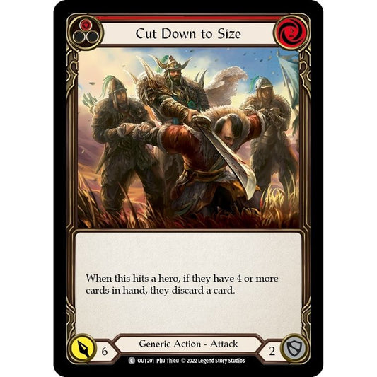Image for Cut Down to Size (Red) (OUT201) (OUT) - Flesh and Blood TCG