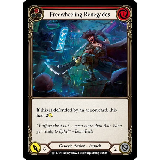 Image for Freewheeling Renegades (Red) (OUT210) (OUT) - Flesh and Blood TCG
