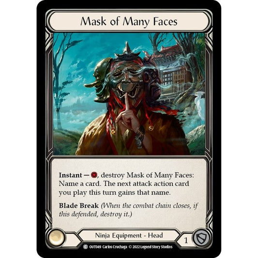 Image for Mask of Many Faces (OUT049) (OUT) - Flesh and Blood TCG