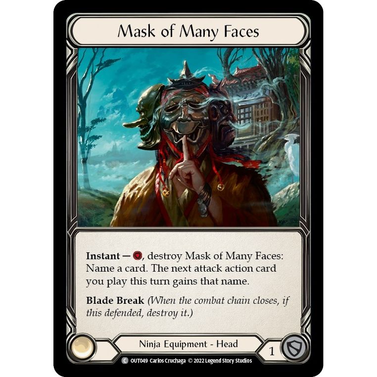 Image for Mask of Many Faces (OUT049) (OUT) - Flesh and Blood TCG