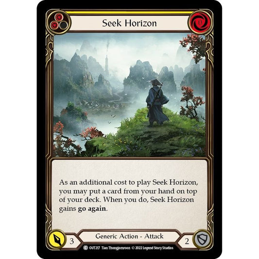 Image for Seek Horizon (Yellow) (OUT217) (OUT) - Flesh and Blood TCG