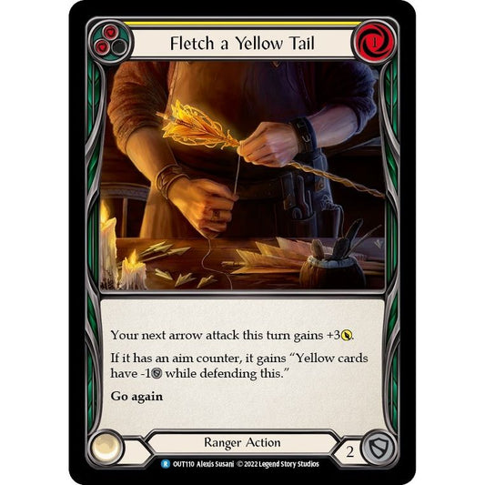 Image for Fletch a Yellow Tail (Yellow) (OUT110) (OUT) - Flesh and Blood TCG
