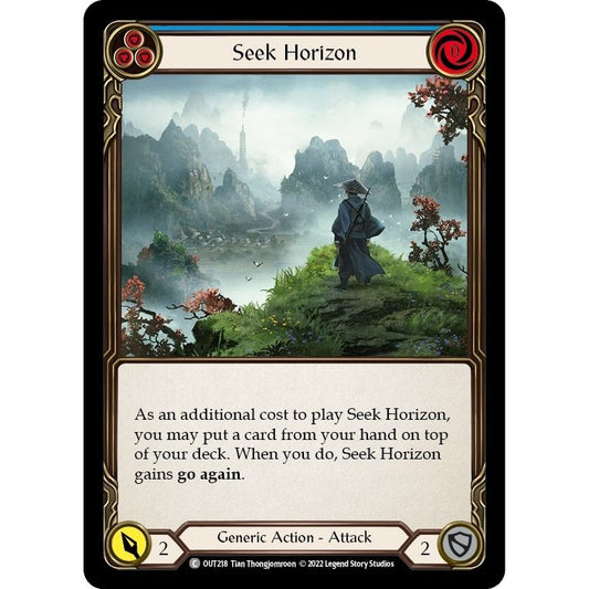Image for Seek Horizon (Blue) (OUT218) (OUT) - Flesh and Blood TCG