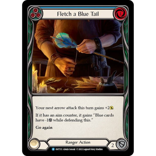 Image for Fletch a Blue Tail (Blue) (OUT111) (OUT) - Flesh and Blood TCG