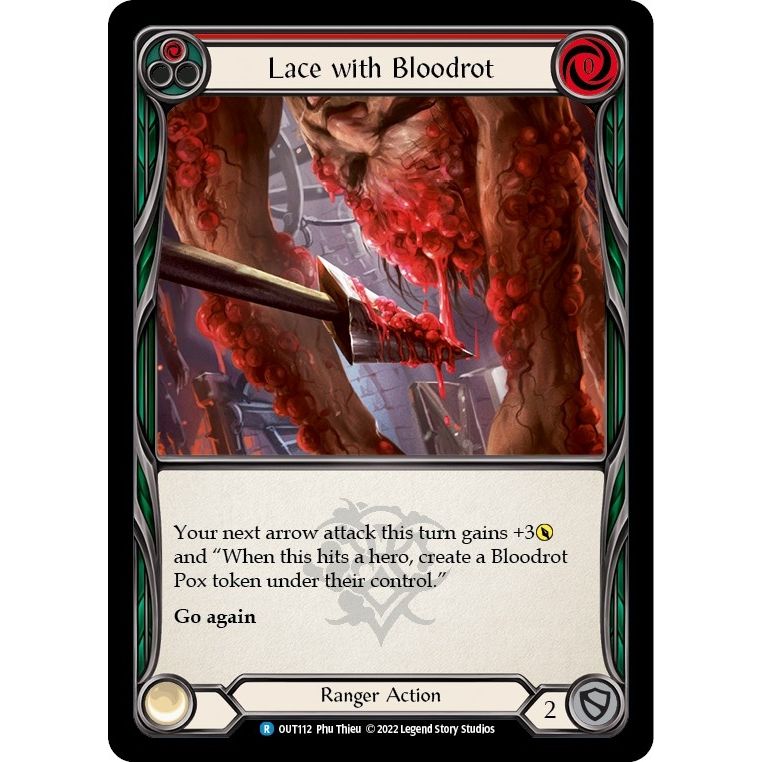 Image for Lace with Bloodrot (Red) (OUT112) (OUT) - Flesh and Blood TCG