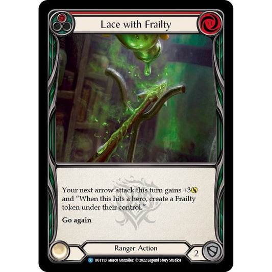Image for Lace with Frailty (Red) (OUT113) (OUT) - Flesh and Blood TCG