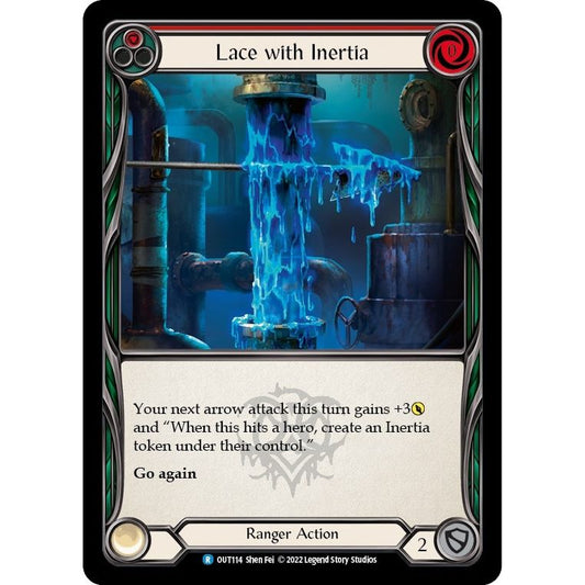 Image for Lace with Inertia (Red) (OUT114) (OUT) - Flesh and Blood TCG