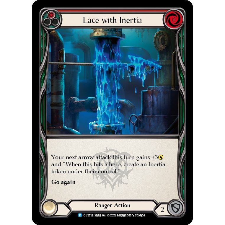 Image for Lace with Inertia (Red) (OUT114) (OUT) - Flesh and Blood TCG