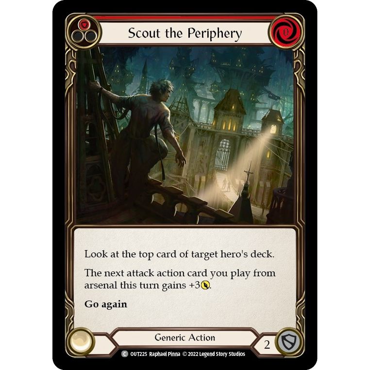 Image for Scout the Periphery (Red) (OUT225) (OUT) - Flesh and Blood TCG