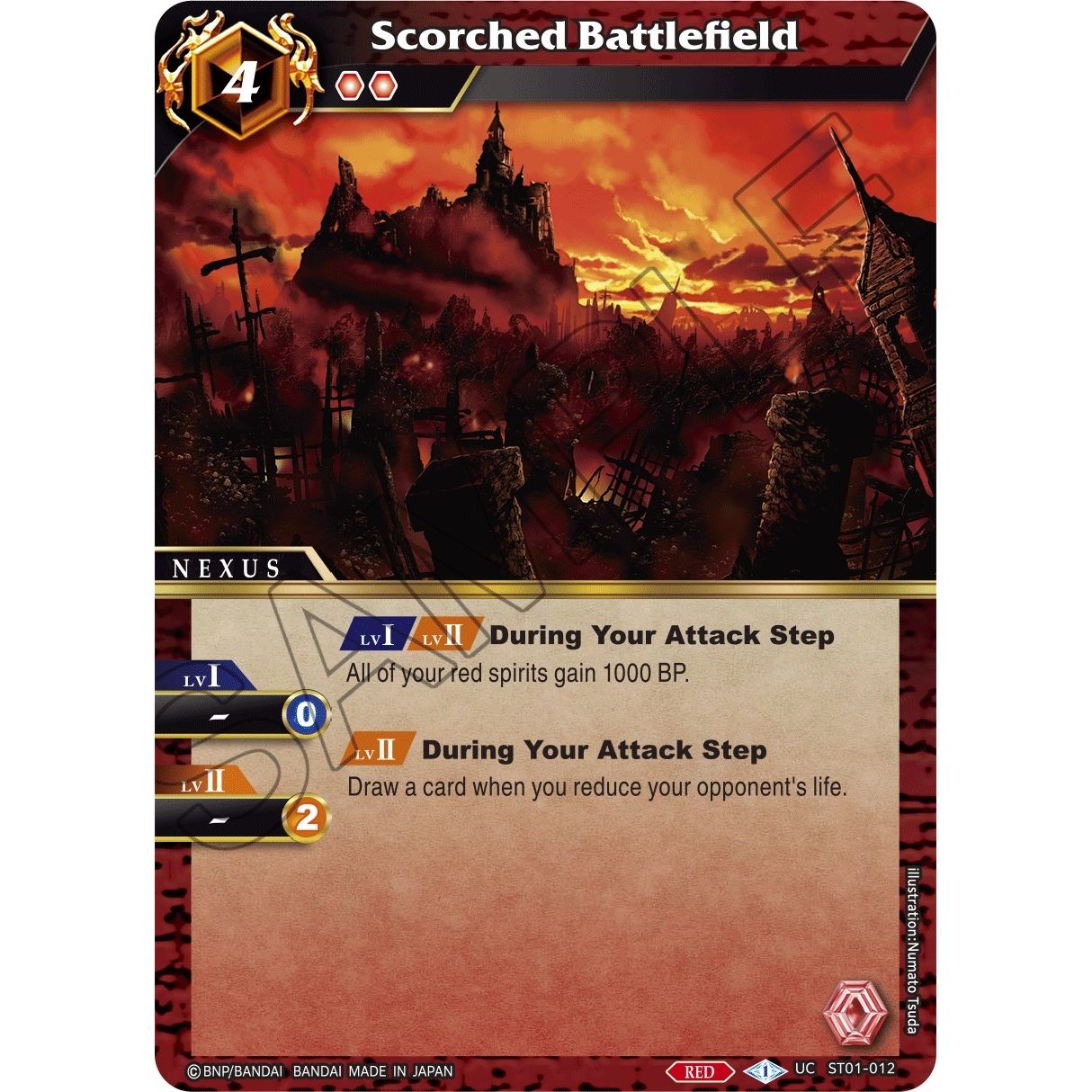 Image for Scorched Battlefield (ST01-012) (ST01) - Battle Spirits Saga