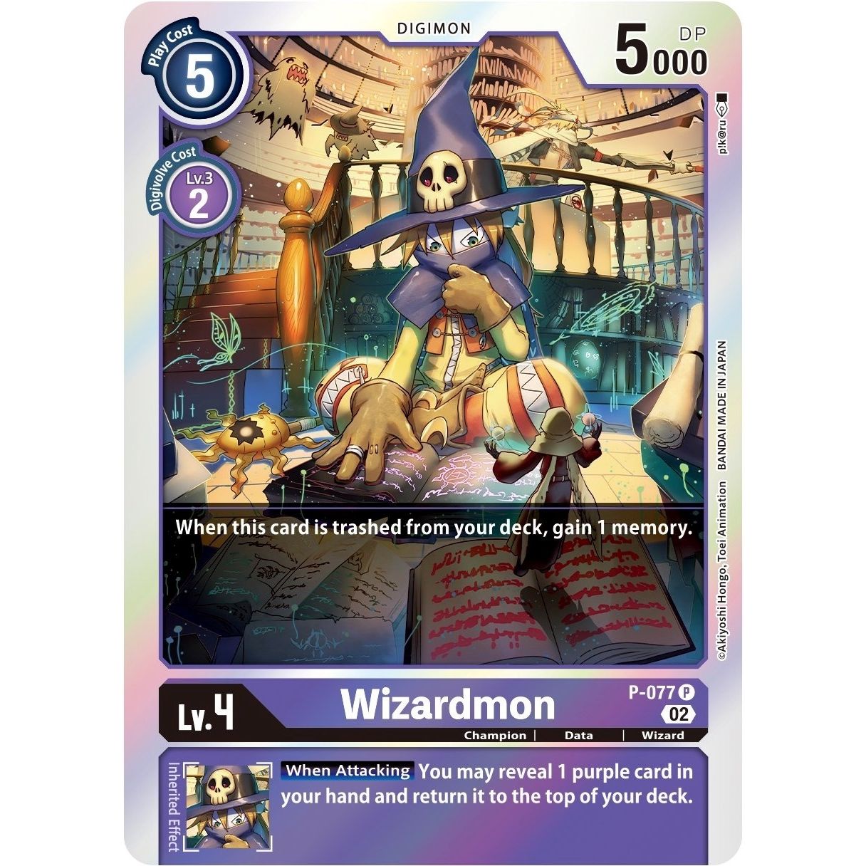 Image for Wizardmon (Alternate Art) (P-077) (ST-14) - Digimon Card Game