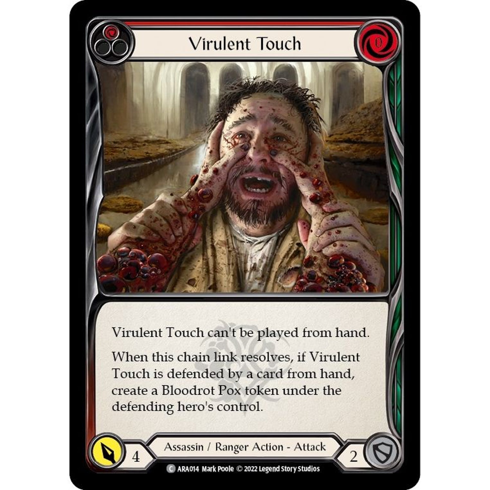 Image for Virulent Touch (Red) (ARA014) - Flesh and Blood TCG