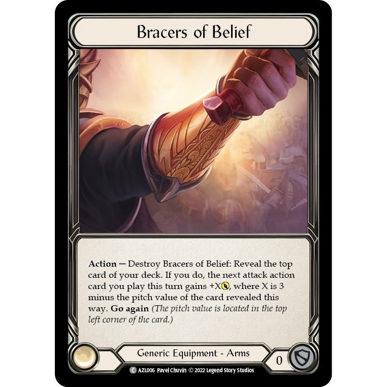 Image for Bracers of Belief (AZL006) - Flesh and Blood TCG