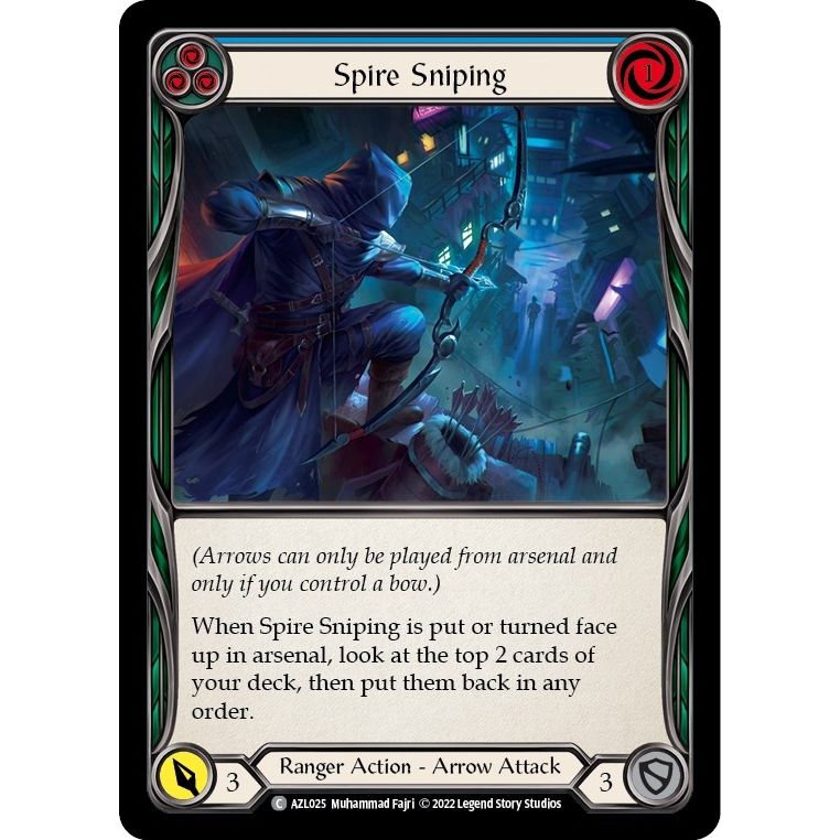 Image for Spire Sniping (Blue) (AZL025) - Flesh and Blood TCG