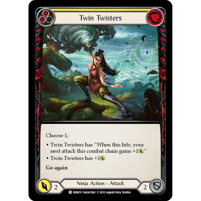 Image for Twin Twisters (Yellow) (BEN015) - Flesh and Blood TCG