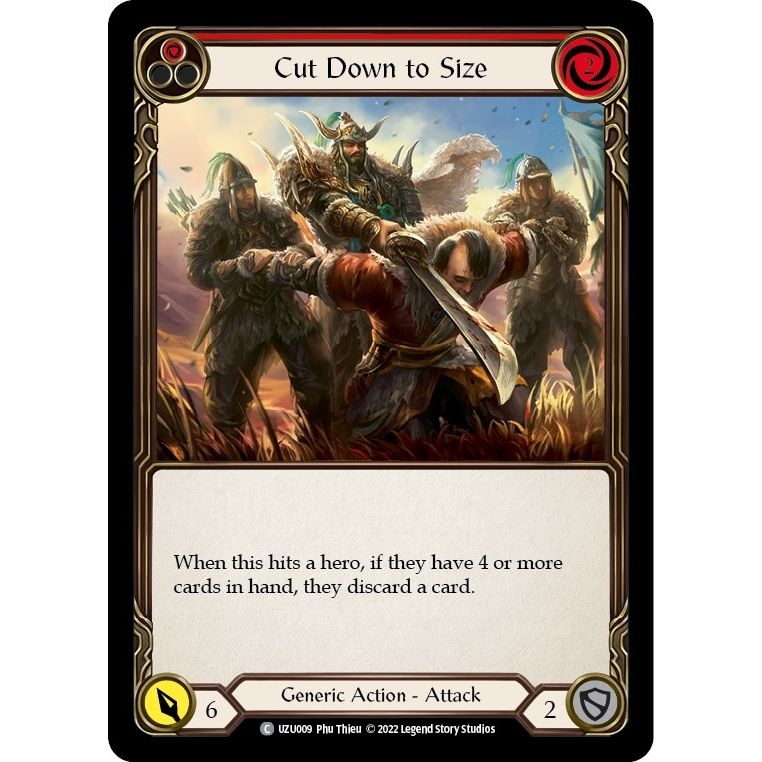 Image for Cut Down to Size (Red) (UZU009) - Flesh and Blood TCG