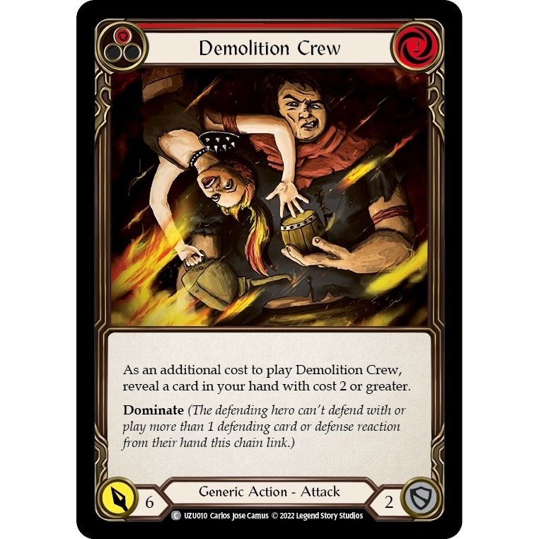 Image for Demolition Crew (Red) (UZU010) - Flesh and Blood TCG