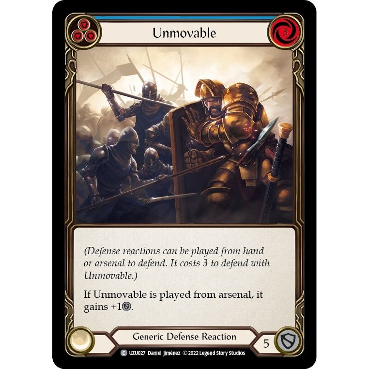 Image for Unmovable (Blue) (UZU027) - Flesh and Blood TCG