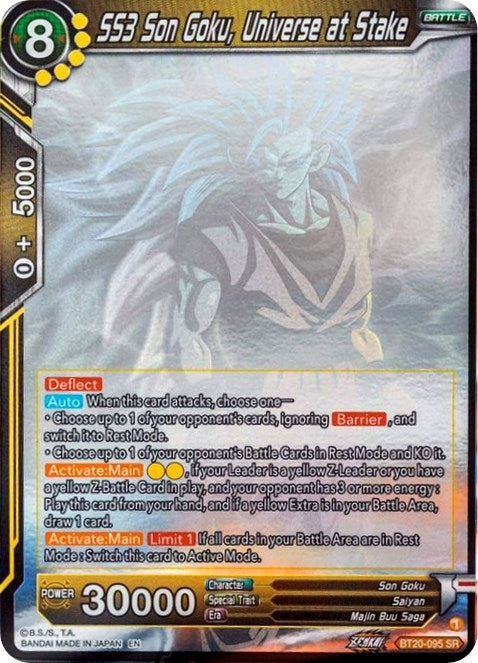 Image for SS3 Son Goku, Universe at Stake (Hologram) (BT20-095) (DBS-B20) - Dragon Ball Super: Masters