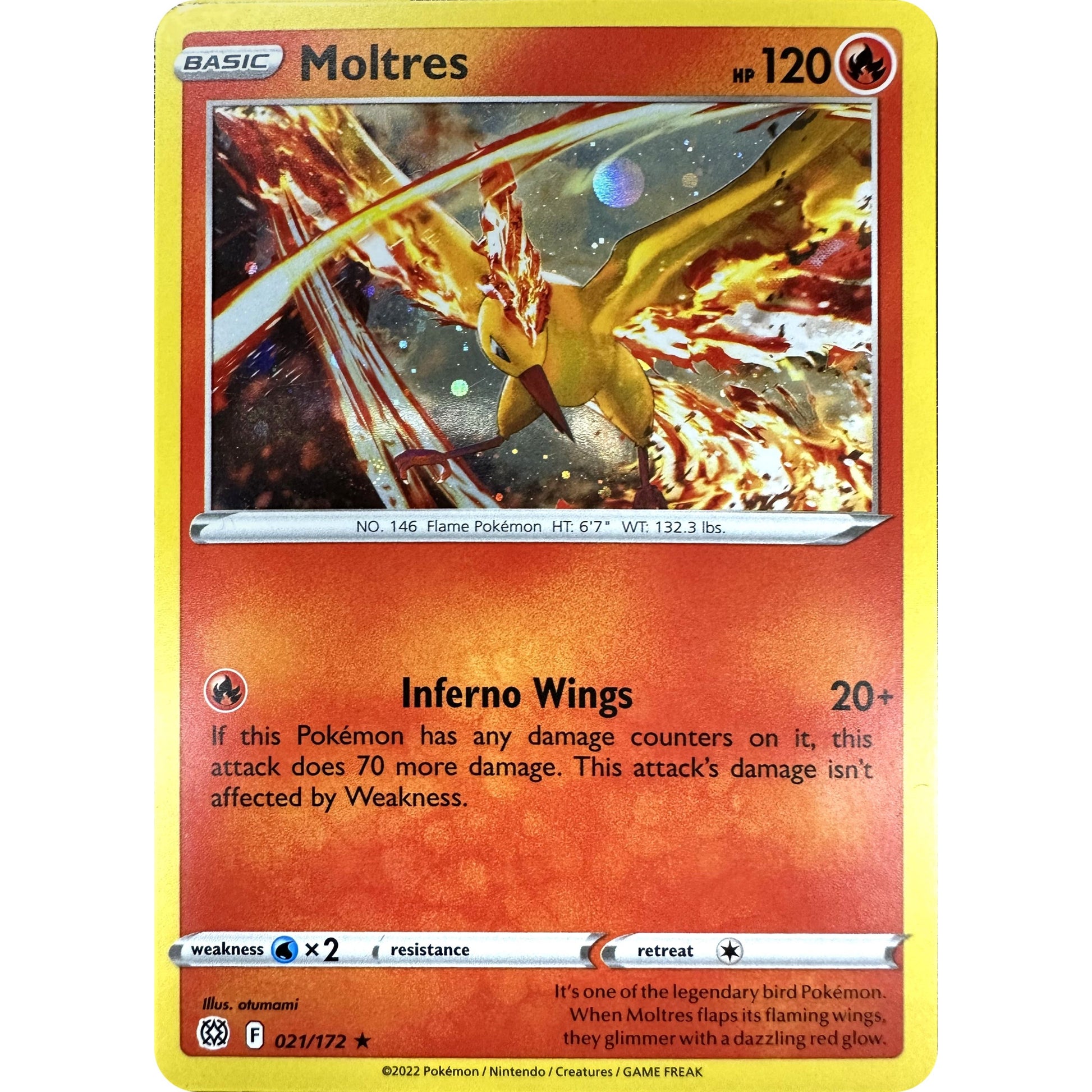Image for Moltres (Cosmos Holo) (021/172) (MCAP) - Pokemon